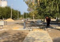 В парке  50-летия Октября Кировского района начались строительные работы
