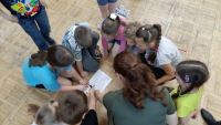 В Доме культуры Ворошиловского района прошёл очередной квест для школьников "Курс молодого бойца"