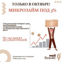 Волгоградским начинающим предпринимателям  предлагают самый выгодный микрозайм под 3% годовых