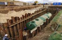 В Кировском районе установили 12-тонный модуль для очистки ливневых стоков