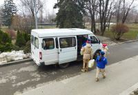 Волонтеры доставили собранную волгоградцами гуманитарную помощь эвакуированным жителям из ДНР и ЛНР