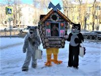 Волгоградцы увидят на улицах Снеговика Олафа и избушку Бабы Яги