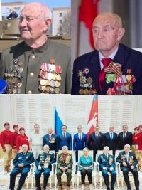 Участник Сталинградской битвы, почетный гражданин города-героя Волгограда Евгений Фёдорович Рогов празднует 98-летие.