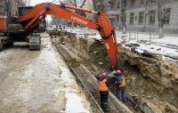 В рамках реконструкции начался  демонтаж старой теплотрассы на  ул. Советской
