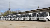 Очередная партия новых автобусов вышла на муниципальный маршрут