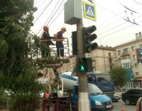 На улице Штеменко модернизированы два пешеходных перехода