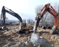 В Волгограде на острове Голодном  завершается подготовка площадки под строительство новой станции биологической очистки