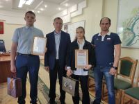 Глава администрации Тракторозаводского района Волгограда наградил юных спортсменов