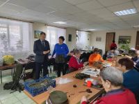 Серебряные волонтеры  клуба  «Виктория»   встретились с главой района  И.А.Романовым.